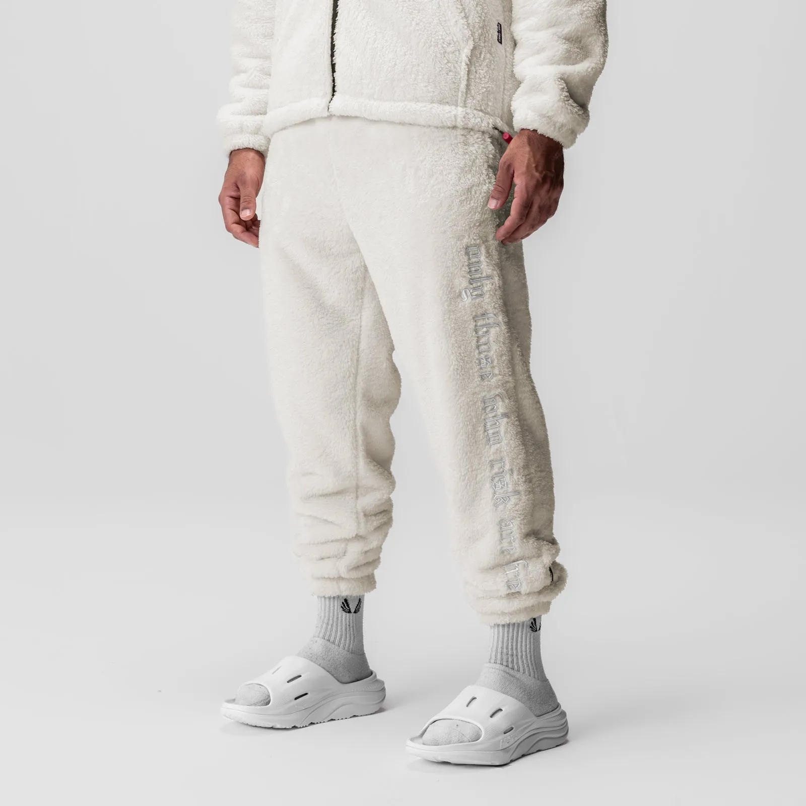 0692. Sherpa Recovery Sweats - Ivory Cream/White