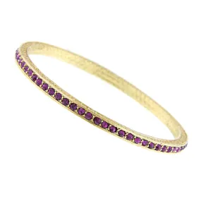 1928 Jewelry Amethyst Purple Crystal Bangle Bracelet