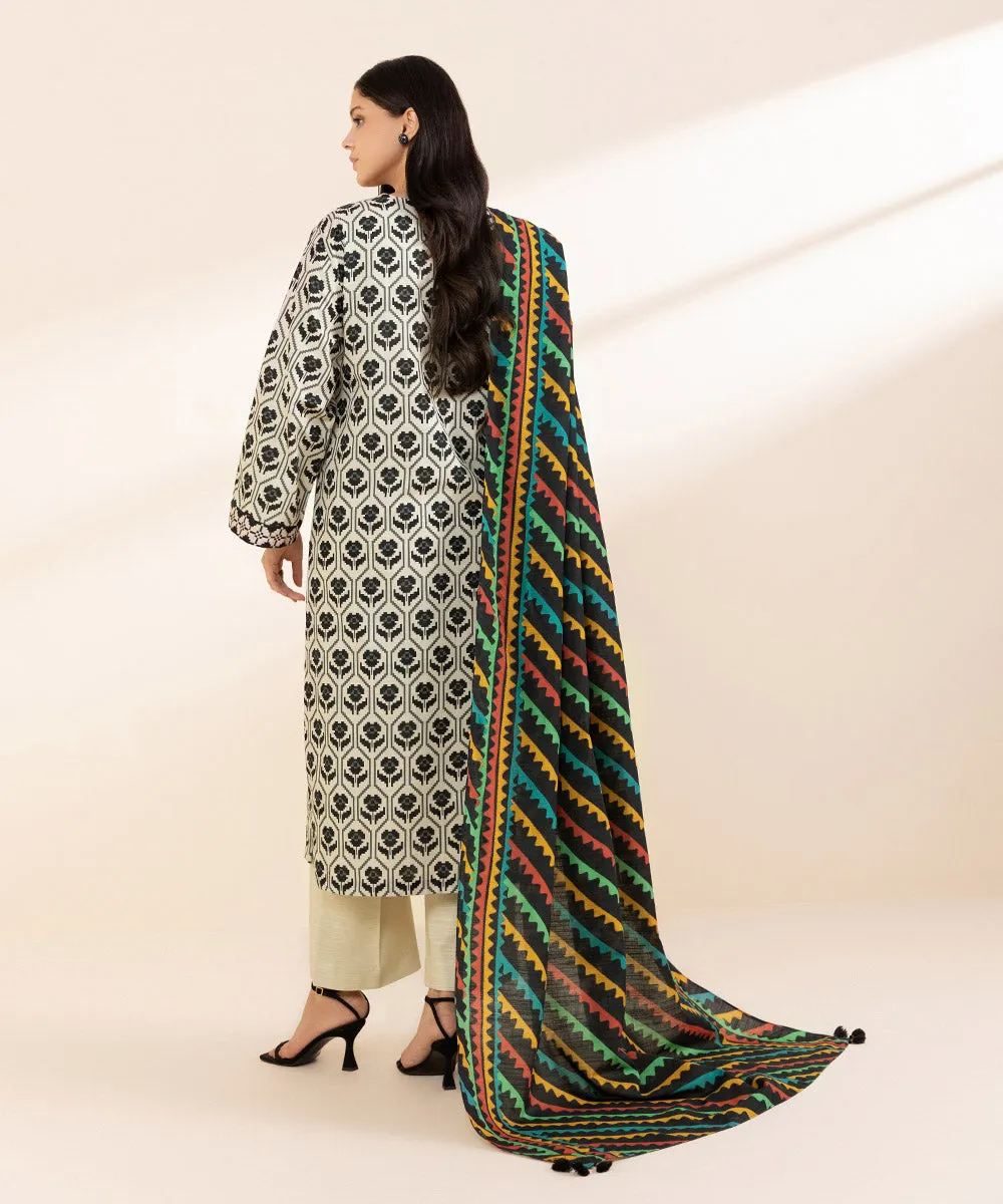 2 Piece - Printed Light Khaddar Suit