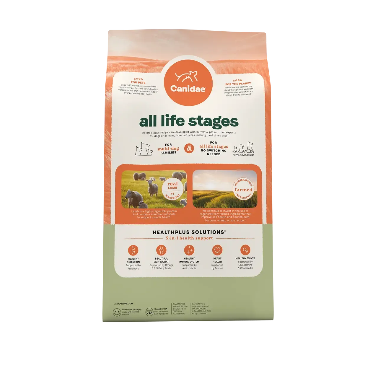 All Life Stages Dry Dog Food, Real Lamb & Ancient Grains Recipe