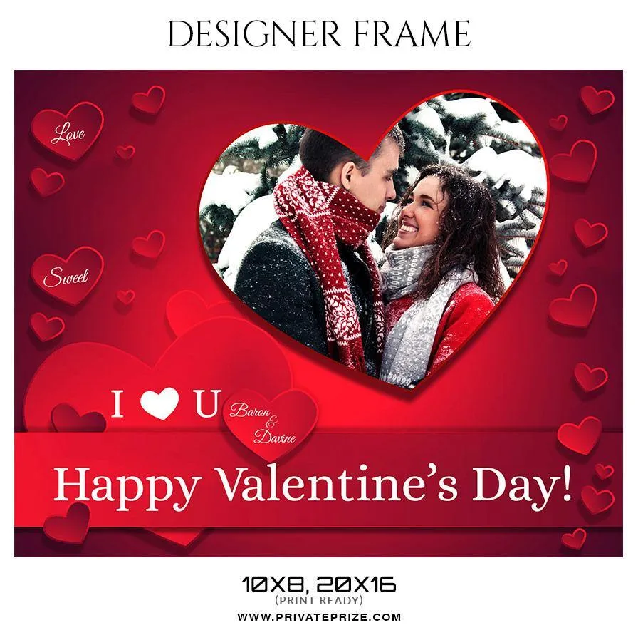 Baron and Davine - Valentine's Designer Frame Templates