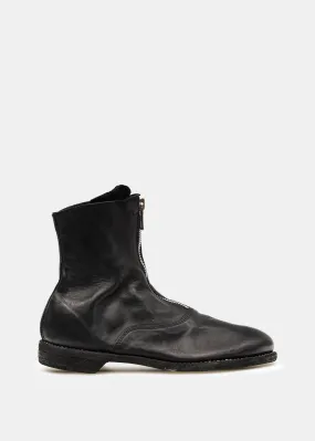 Black 210 Front Zip Boots