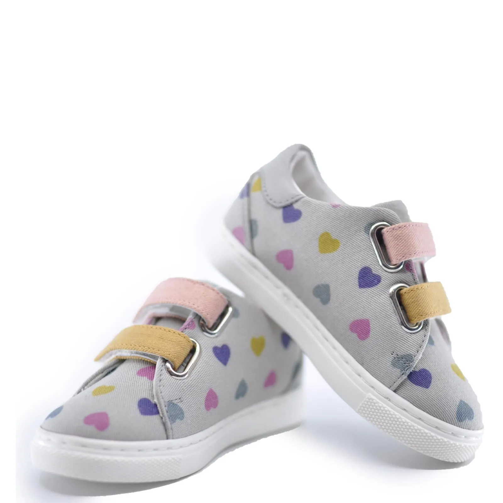 BONTON Multi Hearts Velcro Sneaker