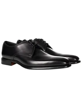 Calf Plain Derby Shoe Black