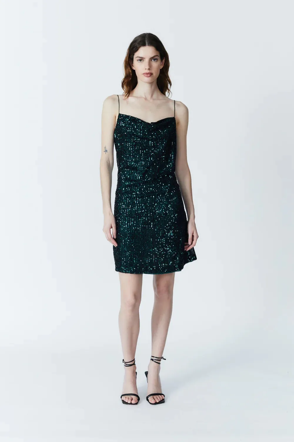 Carson Sequin Shift Dress