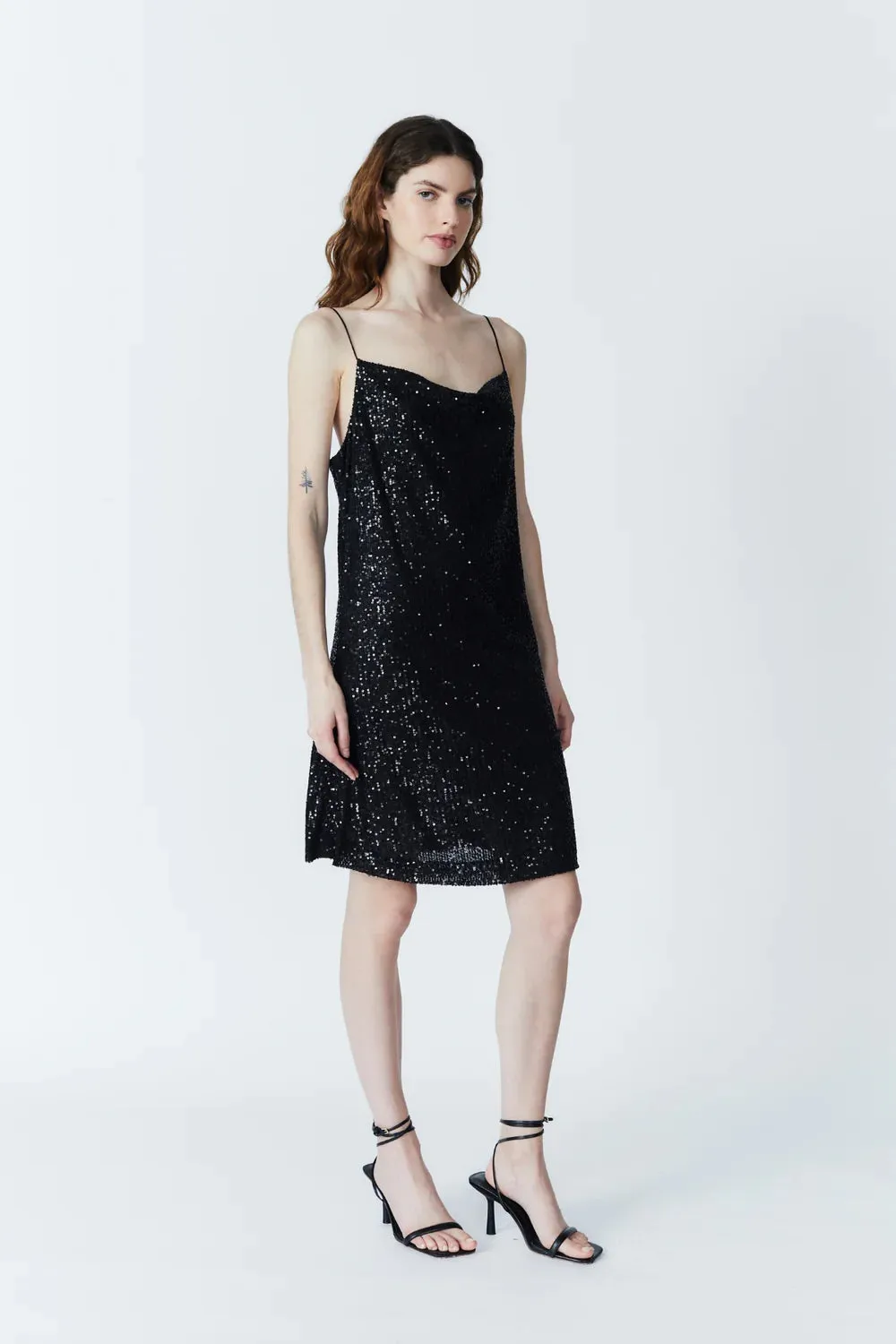 Carson Sequin Shift Dress