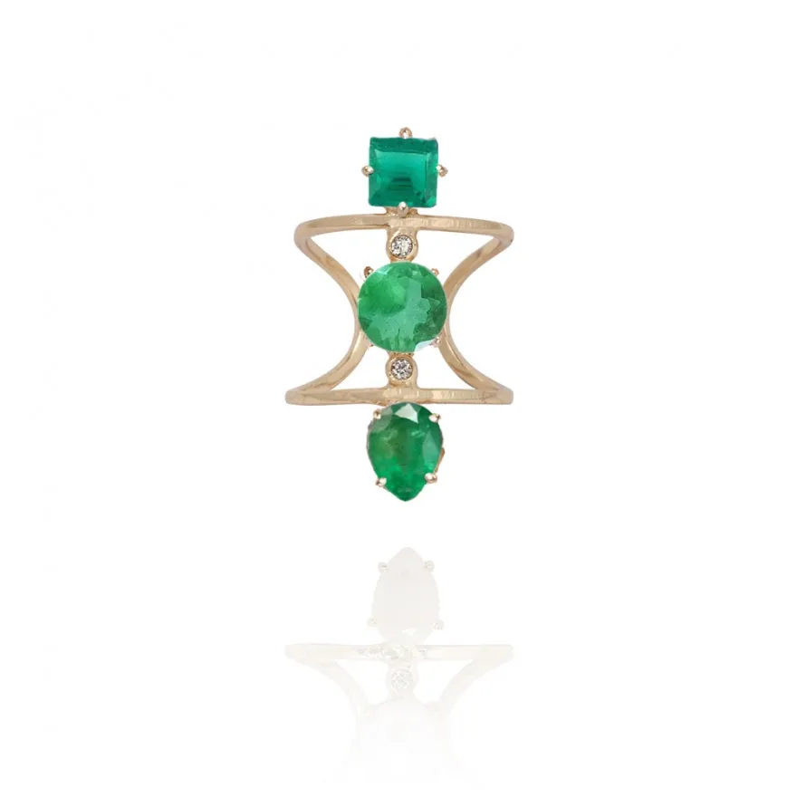 Chloe Green Stone Ring