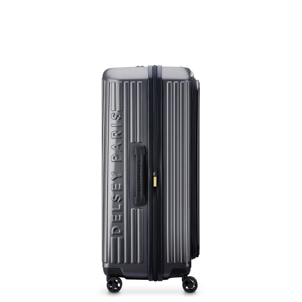 Delsey Securitime ZIP Top Opening 76cm Large Exp Luggage - Anthracite