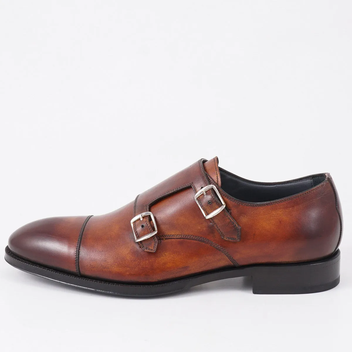 di Bianco Museum Calf Double Monk Strap