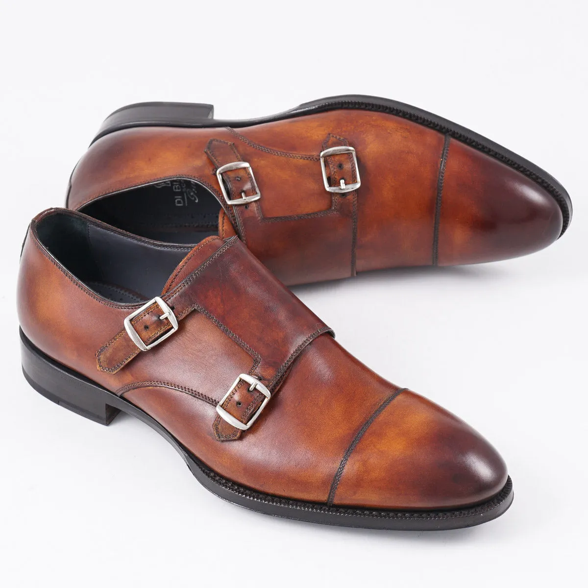 di Bianco Museum Calf Double Monk Strap