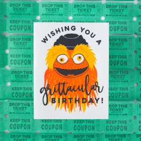 Gritty mascot card, Flyers fan gift idea, Philadelphia sports gift, funny Philadelphia birthday card