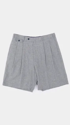 Indigo Melange Chambray Shorts