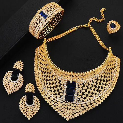 Luxury Chokers 4PC  Jewelry Sets