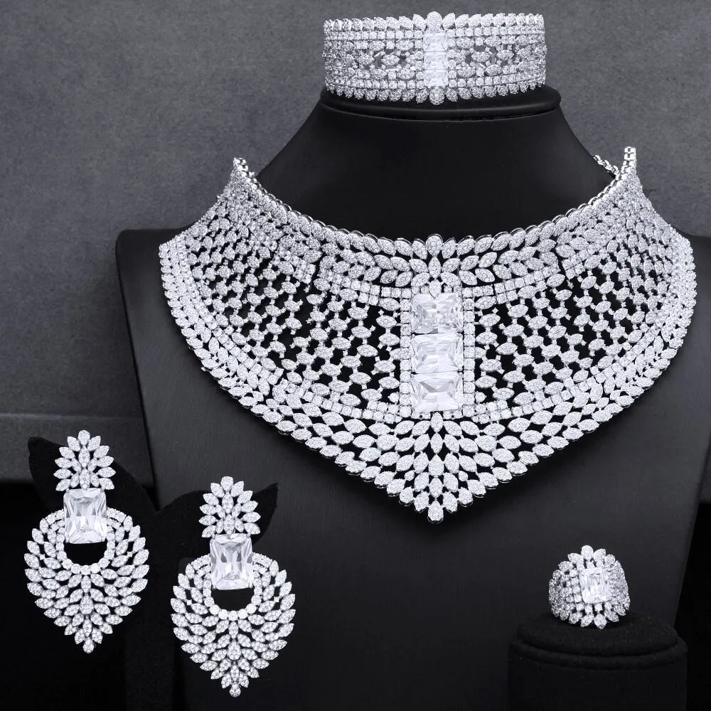 Luxury Chokers 4PC  Jewelry Sets