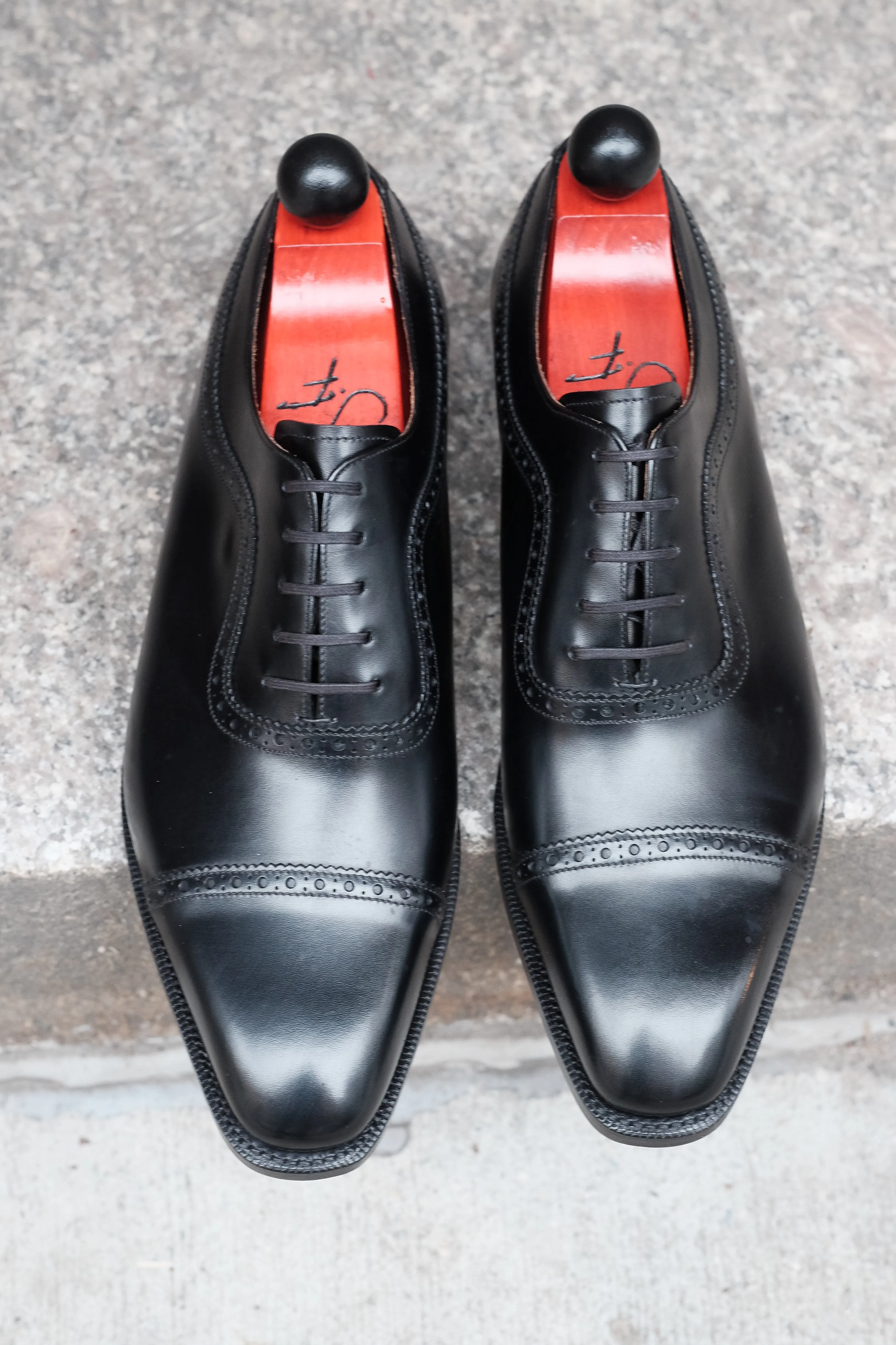 Palacio - Black Calf - MTO - LPB Last - Single Leather Sole