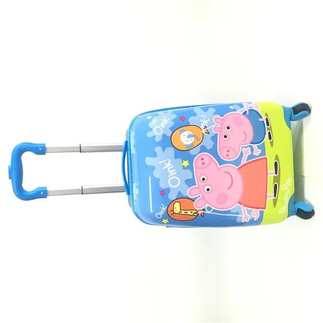 "18-Inch Children Luggage Suitcase, Boys And Girls Princess Abs Cartoon Tie Rod Suitcase Box