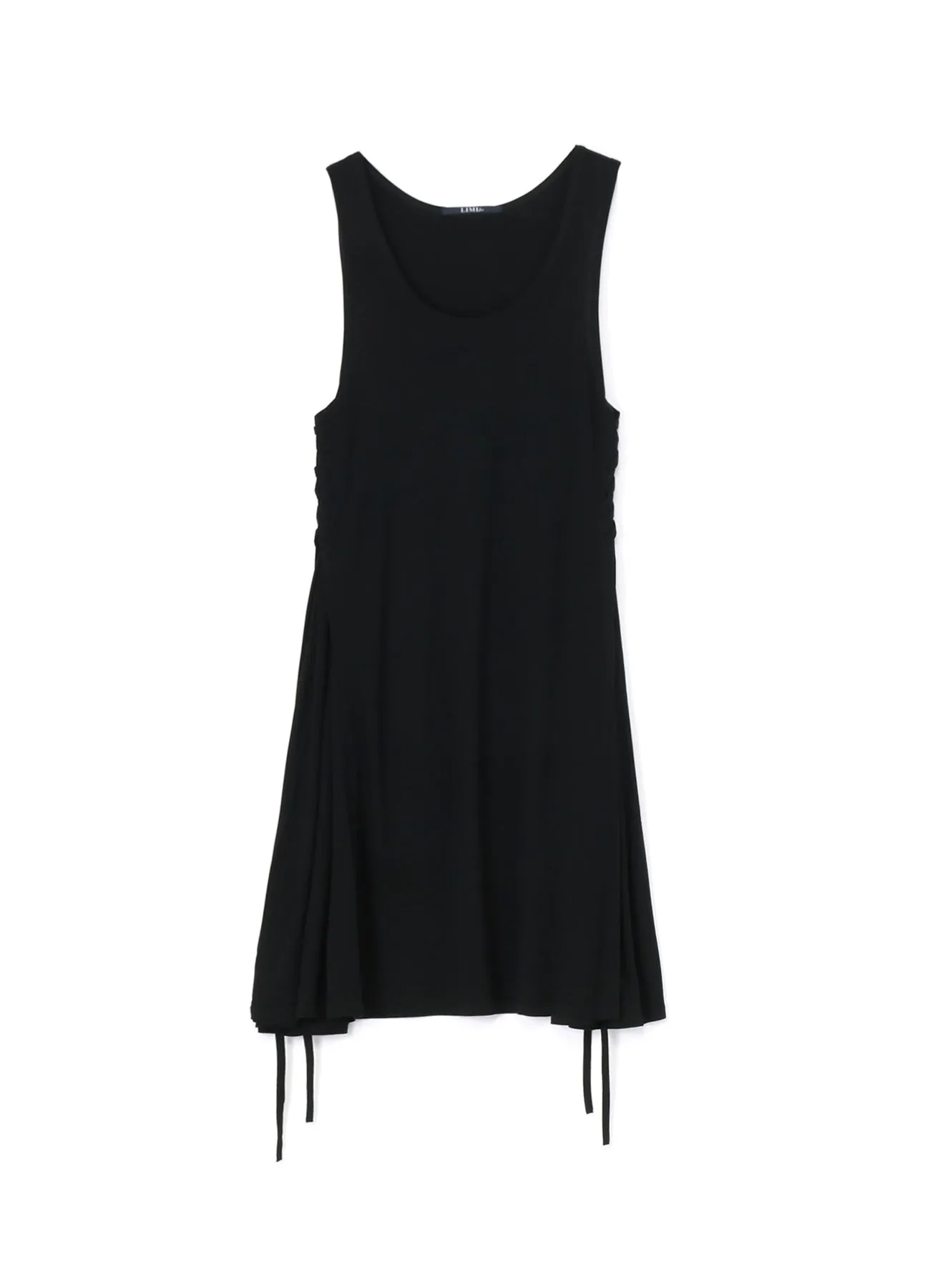 RAYON PLAIN STITCH LACE UP DRESS