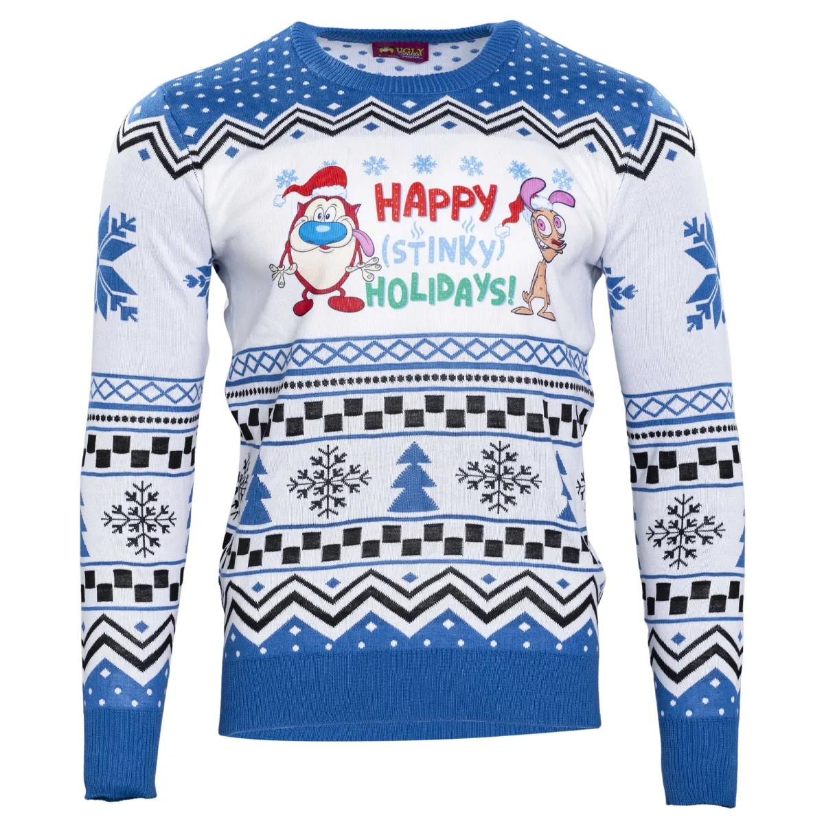 Ren & Stimpy "Happy (Stinky) Holidays" Ugly Christmas Sweater