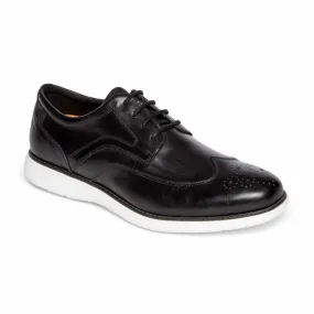 Rockport Men GARETT WING TIP BLACK/WHITE OS