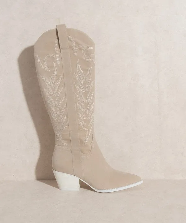 Samara - Embroidered Tall Boot