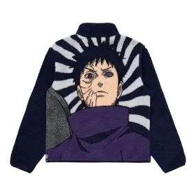 SHIPPUDEN OBITO SHERPA JACKET (NAVY)