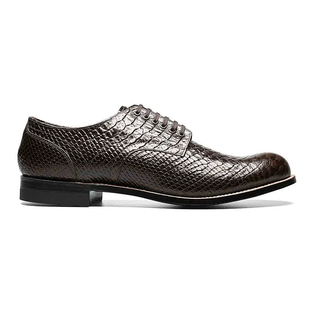 Stacy Adams Madison Brown Anaconda Print Oxford