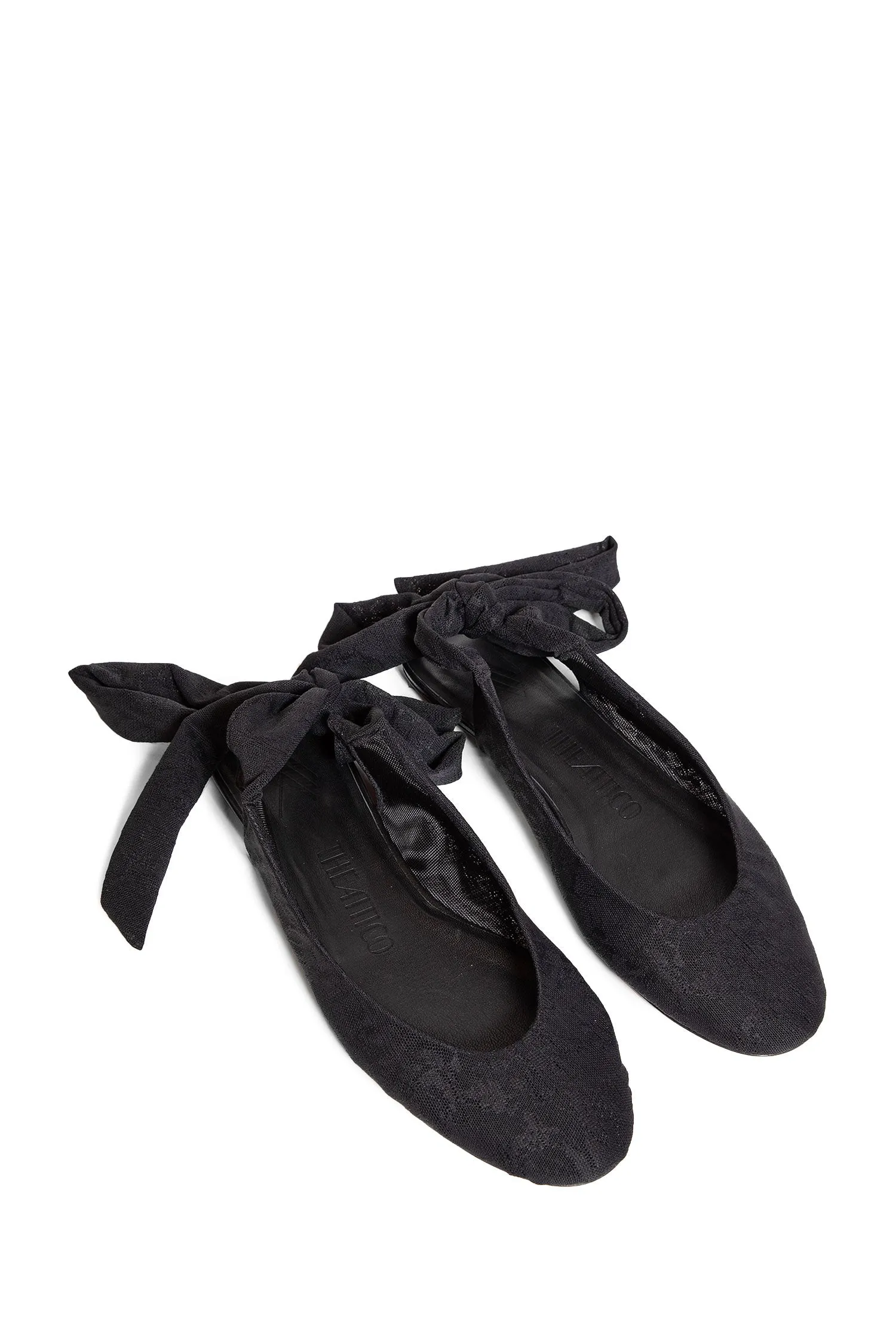 THE ATTICO WOMAN BLACK FLATS